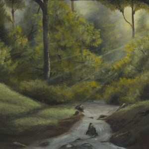 Light Through a Forrest - Acrylic on Canvas