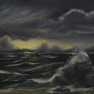 An Ocean Sunrise - Acrylic on Canvas